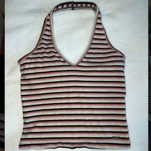 Hollister stripped Halter Crop Top